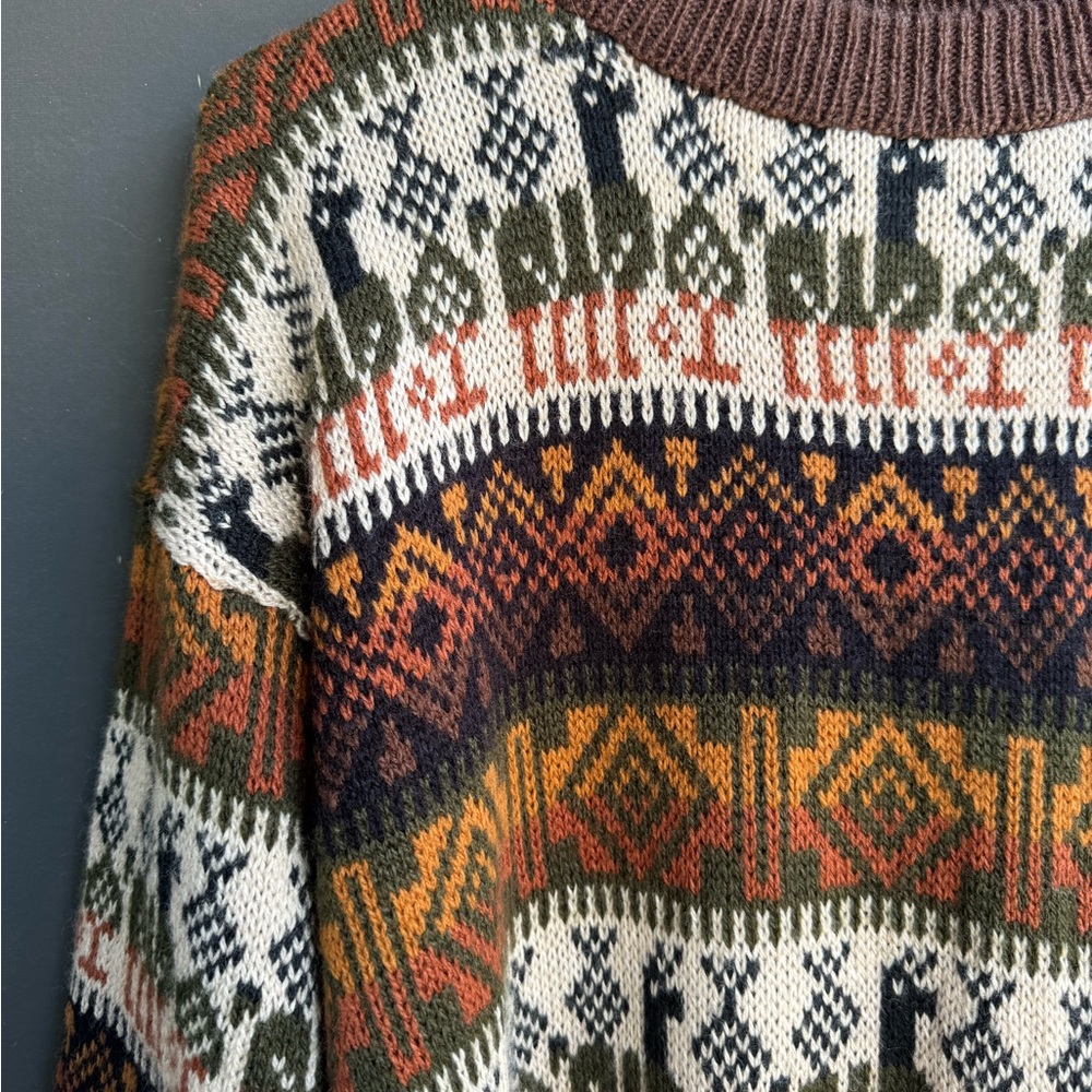 No tag llama knit sweater - Picture 2 of 4